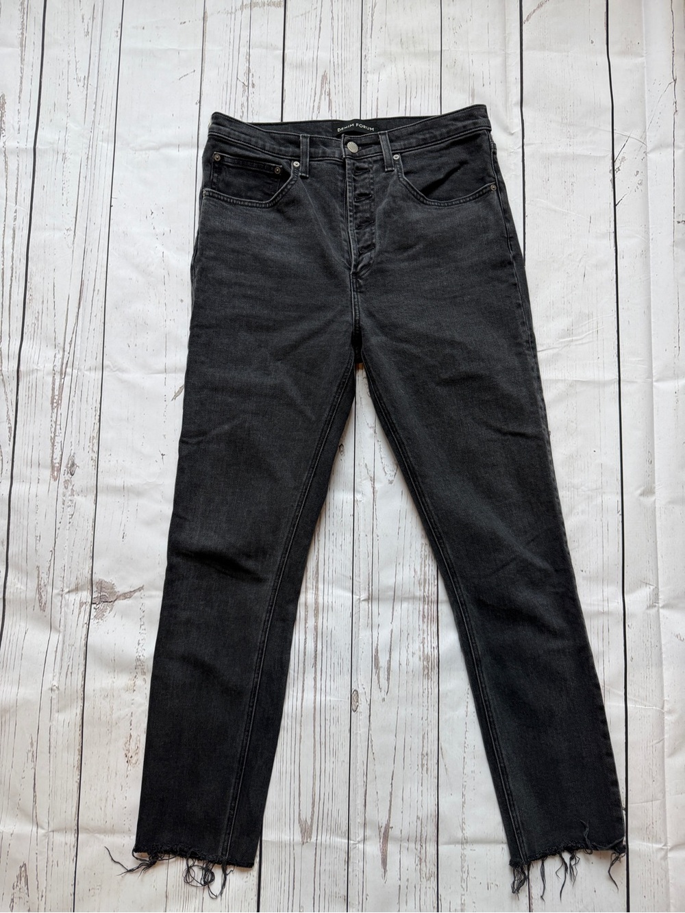Aritzia Women's Denim Forum Jeans The Yoko High Rise Slim Sz30 Washed Black